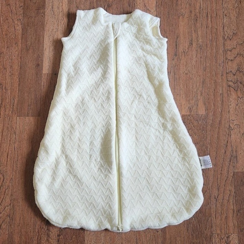Yoofoss Baby Sleep Sack 0-6 Months Cream Quilted Chevron Wearable Blanket 302